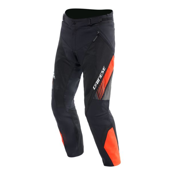 Echipamente DAINESE Dainese Pantaloni Moto Textili Drake 2 Air Absoluteshell Black/Red-Fluo 25