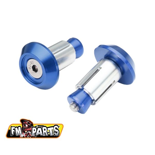 Grips Enduro/MX Fm-Parts Bar Ends Ghidon Blue