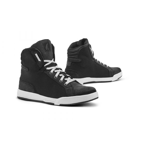Cizme Moto Scurte/Urban Forma Boots Ghete Moto Swift J Dry Black/White