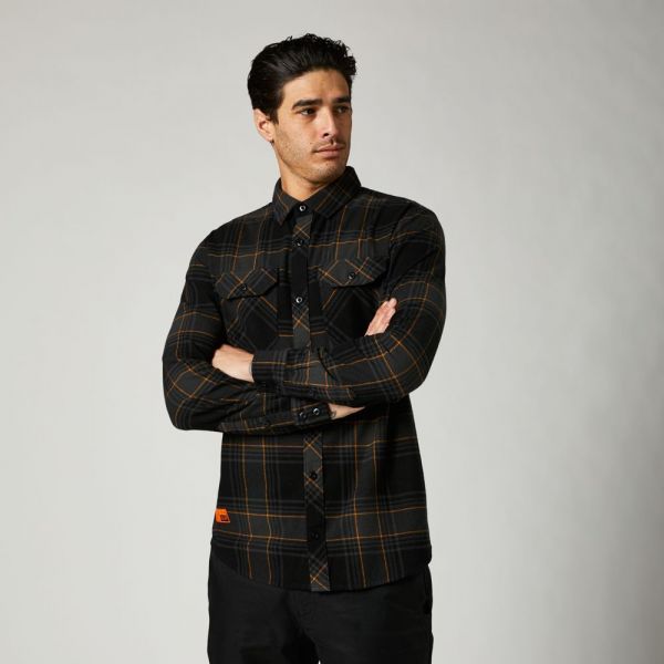 Casual T-shirts/Shirts Fox Racing TRAILDUST 2.0 FLANNEL [BLK]