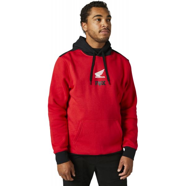 Geci/Hanorace Casual Fox Racing Hanorac Honda Wing Pullover Flame Red