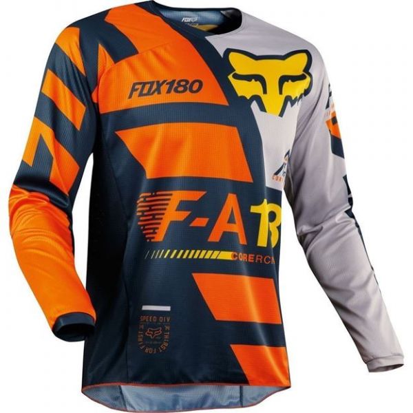 Kids Jerseys MX-Enduro Fox Racing MX 180 Sayak Multicolor/Orange Jersey