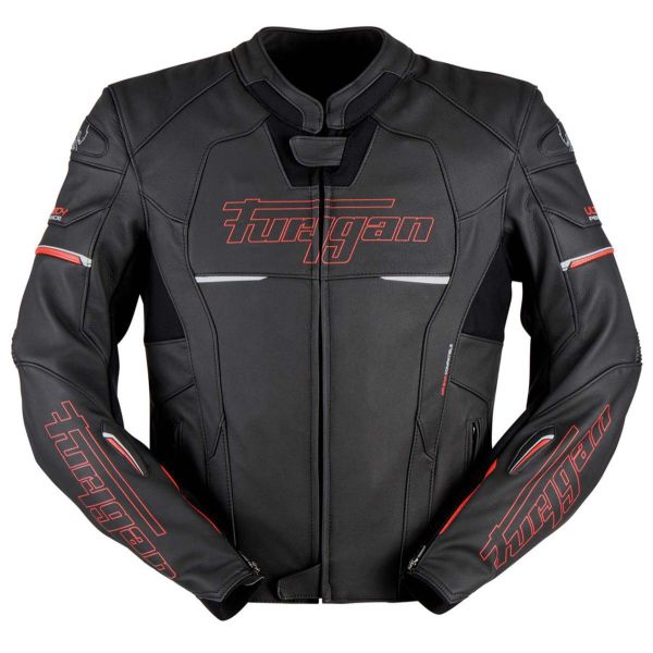 Geci Moto Piele Furygan Geaca Moto Piele Nitros Black/Red 6021-108