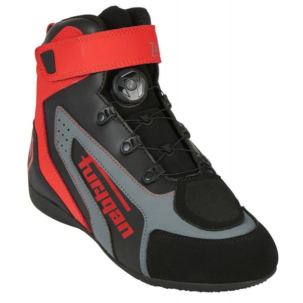 Cizme Moto Scurte/Urban Furygan Ghete Moto 3135-108 V4 Easy D3O Black/Red