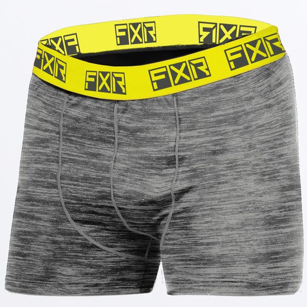 Underlayer Snow FXR Boxer Snowmobil Brief Atmosphere Grey Heather/Hi-Vis