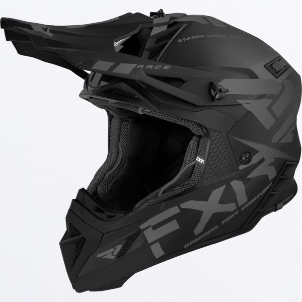 Casti Snowmobil FXR Casca Moto Enduro/Snow Helium Prime With Auto Buckle Black