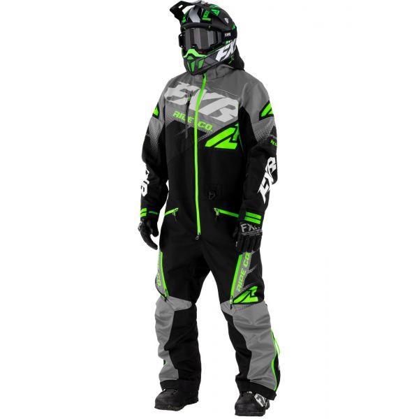 Monosuits Snowmobiles FXR  CX F.A.S.T Insulated Monosuit Black/Char/Lie 2021