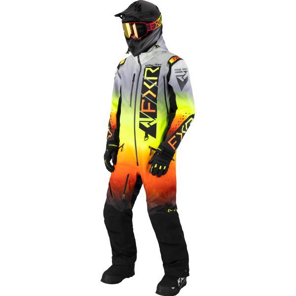 Combinezoane Snow FXR Combinezon Snowmobil Helium Lite White Lightning