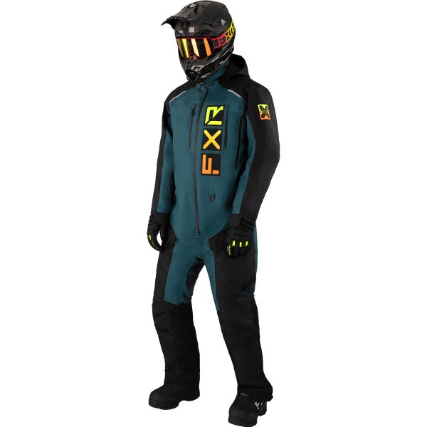 Combinezoane Snow FXR Combinezon Snowmobil Recruit Lite Blk/Drk Steel/Inferno