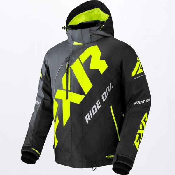 Geci Snowmobil FXR Geaca Snowmobil CX Char-Black Fade/Hi Vis