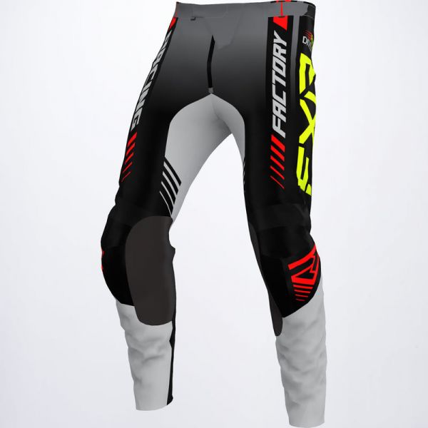 Pantaloni MX-Enduro Copii FXR Pantaloni Enduro Copii Clutch Pro Grey/Black/Hi-Vis