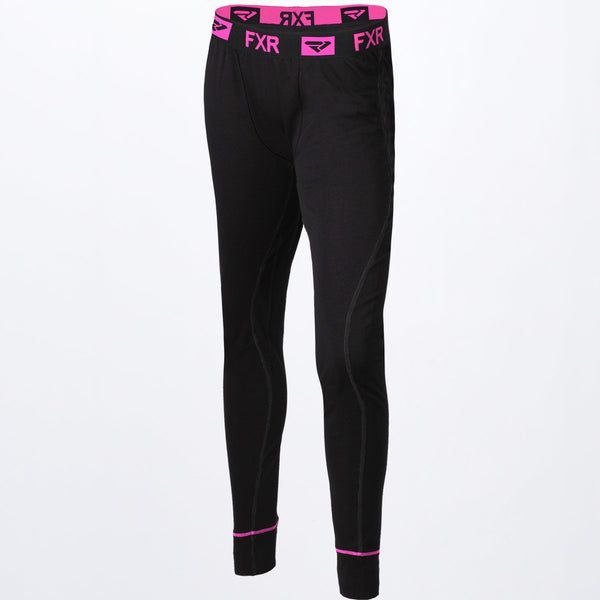 Underlayer Snow FXR Pantaloni Snowmobil Dama Vapour Merino Black/Electric Pink