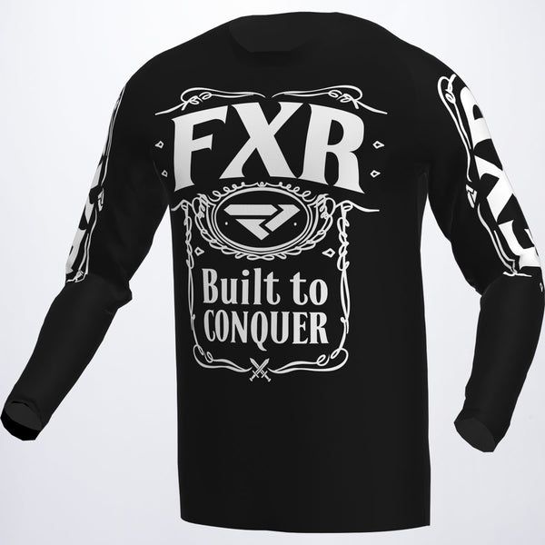 Tricouri MX-Enduro FXR Tricou Enduro Clutch Black/White