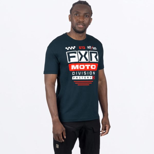 Tricouri/Camasi Casual FXR Tricou  Gladiator Premium Dark Steel/Red 24
