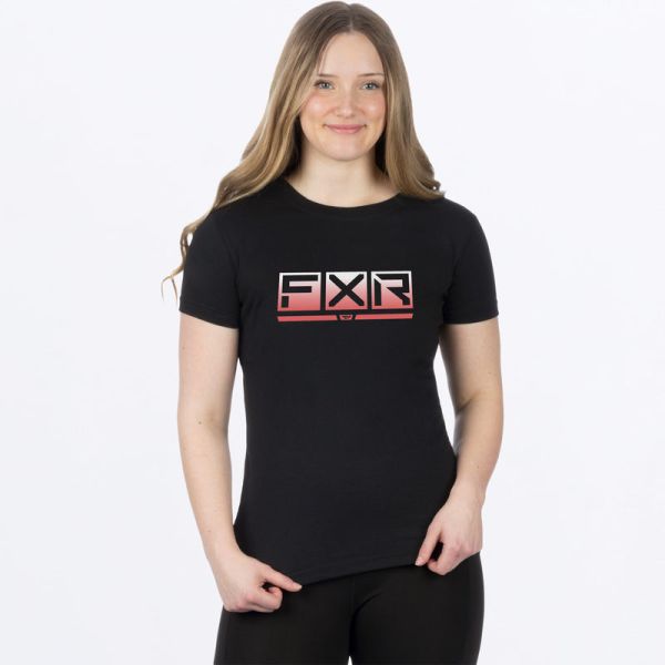 Tricouri/Camasi Casual FXR Tricou Moto/Enduro Dama Podium Premium Black/Muted Melon 24