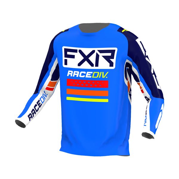 Tricouri MX-Enduro FXR Tricou Enduro Clutch Pro Cobalt Blue/White/Navy