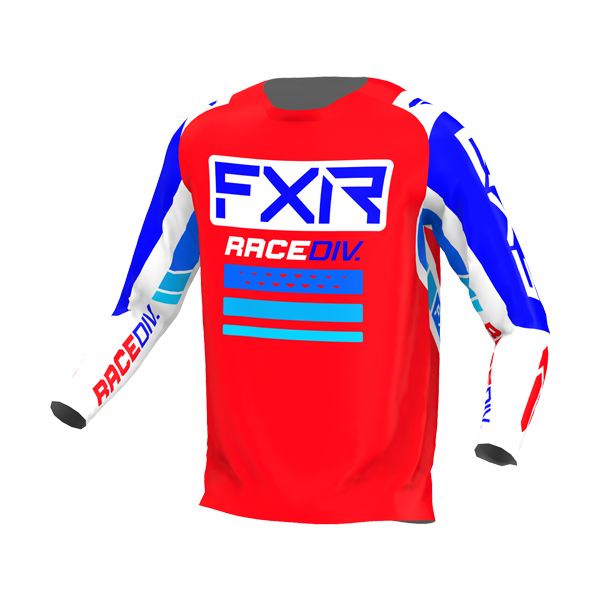 Jerseys MX-Enduro FXR Clutch Pro MX Jersey Red/Royal Blue/White