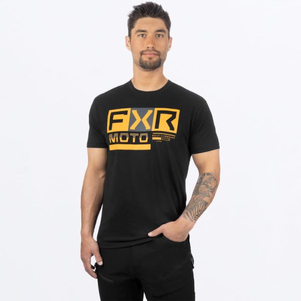Tricouri/Camasi Casual FXR Tricou Ride Premium Black/Gold 24