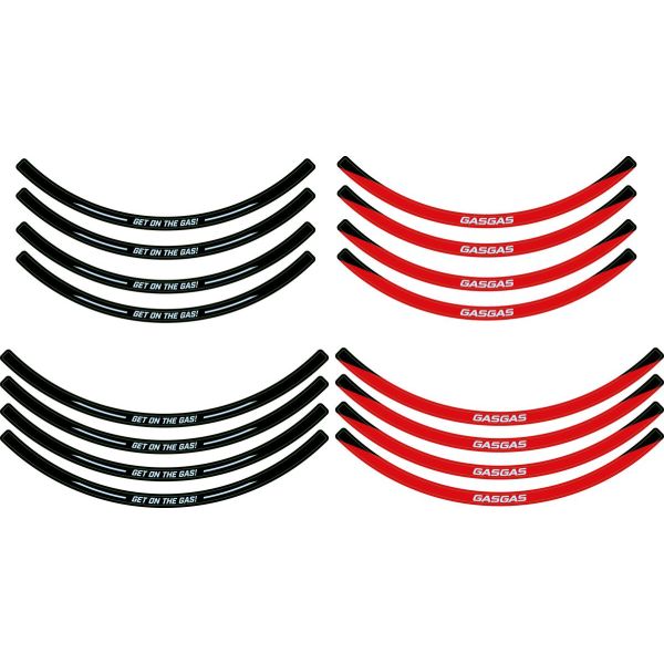 Grafice Moto Gas Gas Wheel rim sticker kit Gas Gas