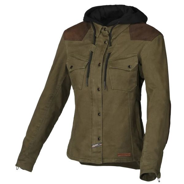 Geci Moto Textil Macna Hanorac Moto Textil Dama INLAND Brown/Green