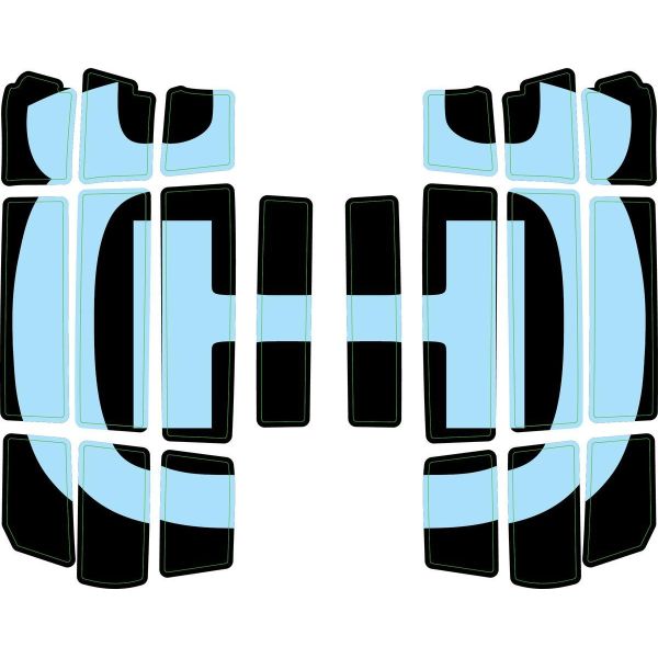 Graphics Husqvarna Radiator protection grille sticker kit Husqvarna