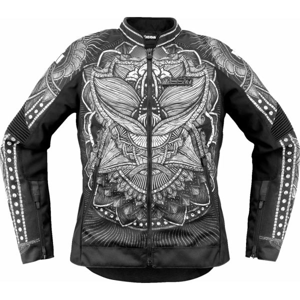 Textile Womens Jackets Icon Lady Textile Moto Jacket Overlord 3 Noble Black 25