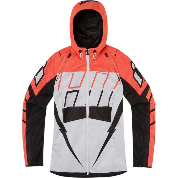 Textile Womens Jackets Icon Women Textile Jacket Airform Retro Coral
