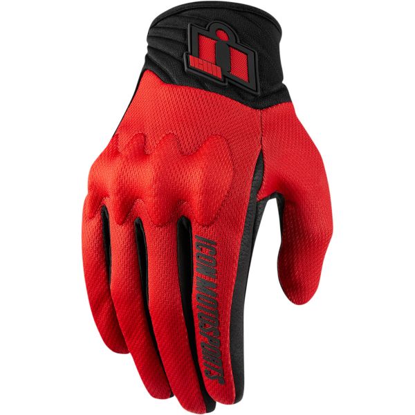 Manusi Moto Sport si Piele Icon Manusi Moto Textile Anthem 2 Red