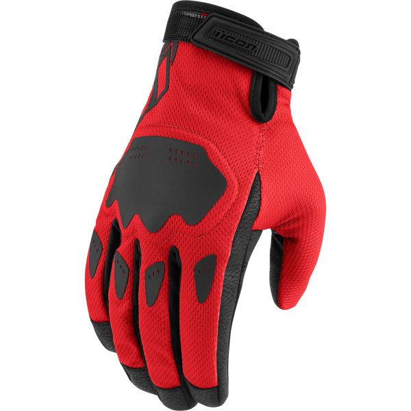 Manusi Moto Sport si Piele Icon Manusi Moto Textile Hooligan Red