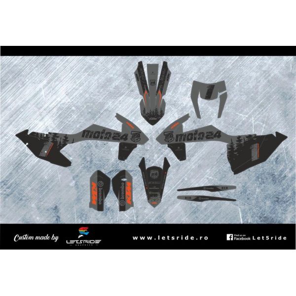 Grafice Moto Moto24 Kit Grafice Moto24 Forest 1 KTM 2017-2023