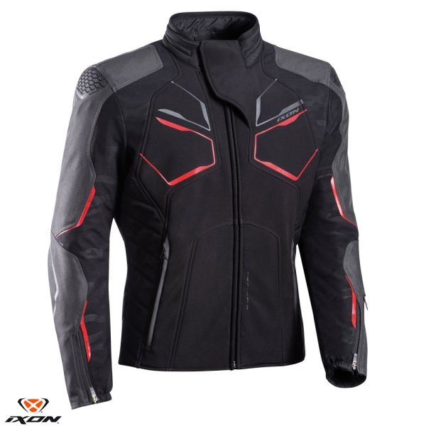 Geci Moto Textil Ixon Geaca Moto Textila Cell MS Black/Gray/Red 24