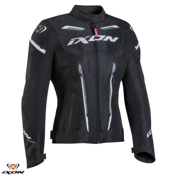 Geci Moto Textil - Dama Ixon Geaca Moto Textila Dama Striker Air WP LS Black/White 24