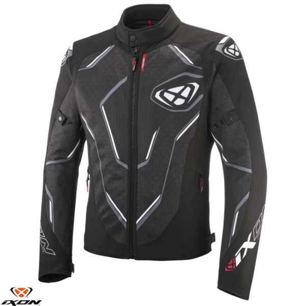 Geci Moto Textil Ixon Geaca Moto Textila Demoniak MS Black/White 24