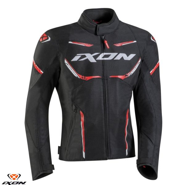 Geci Moto Textil Ixon Geaca Moto Textila Striker Air WP MS Black/Red/White 24