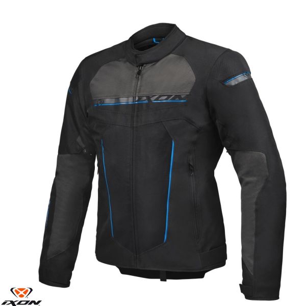 Geci Moto Textil Ixon Geaca Moto Textila T-Rex MS Black/Gray/Blue 24