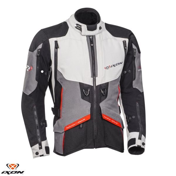 Geci Moto Textil Ixon Geaca Moto Textila Touring Ragnar MS Black/Gray/Red 24