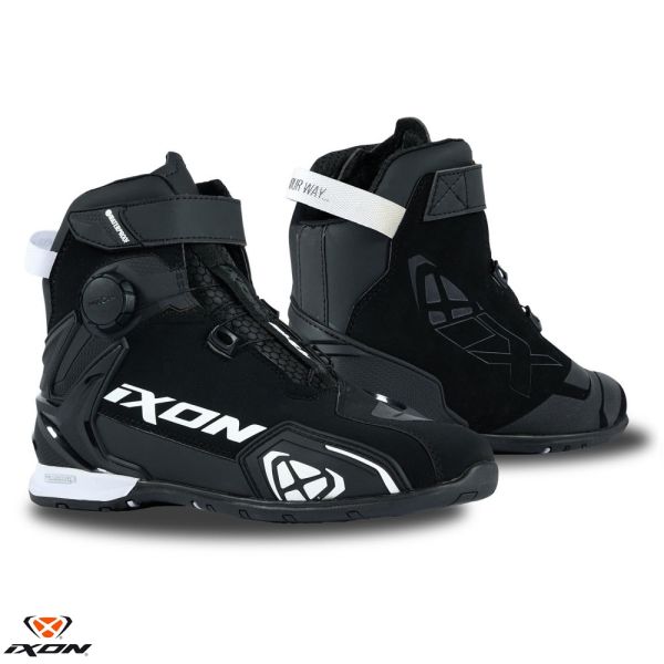Women's boots Ixon Lady Moto Boots Bull 2 WP LS Black/White 24