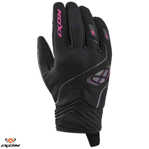 Manusi Moto Dama Ixon Manusi Moto Textile Dama Hurricane 2 LS Black/Fuchsia 24