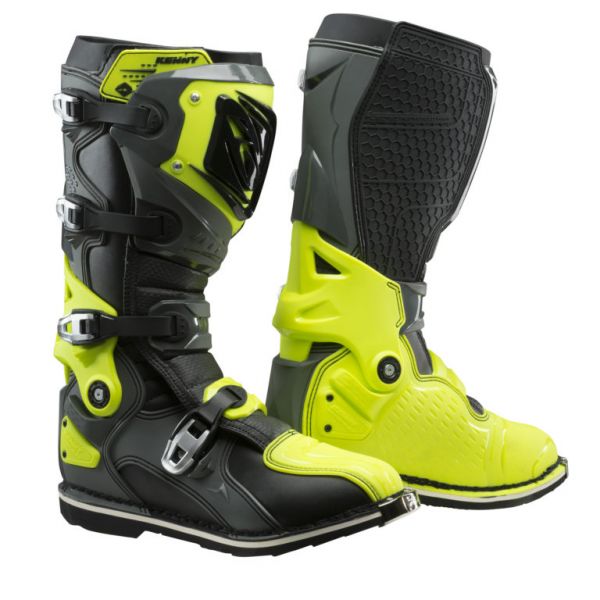 Cizme MX-Enduro Kenny Cizme Moto MX Titanium Grey Neon Yellow