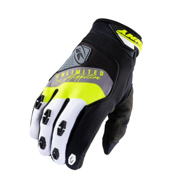 Gloves MX-Enduro Kenny MX Gloves Safety Black Grey Neon Yellow 2021