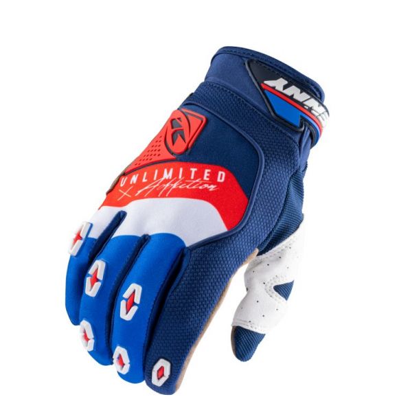 Gloves MX-Enduro Kenny MX Gloves Safety Navy White Red 2021