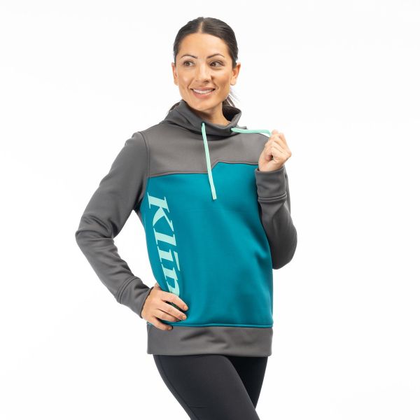 Geci/Hanorace Casual Klim Bluza Dama Accelerate Asphalt/Deep Lagoon 24