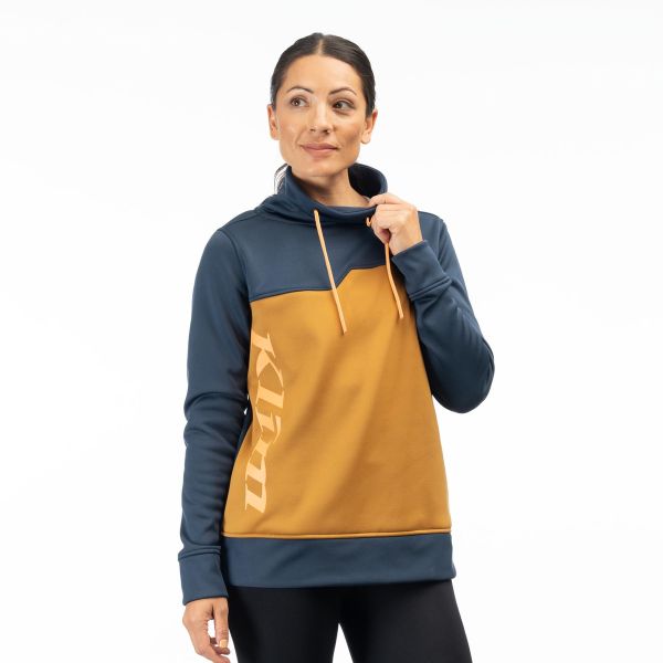 Geci/Hanorace Casual Klim Bluza Dama Accelerate Dress Blues/Golden Brown 24