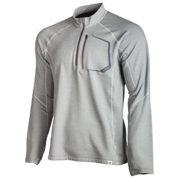 Functional Underwear Klim Teton Merino Wool 1/4 Zip Gray 2020 Underlayer