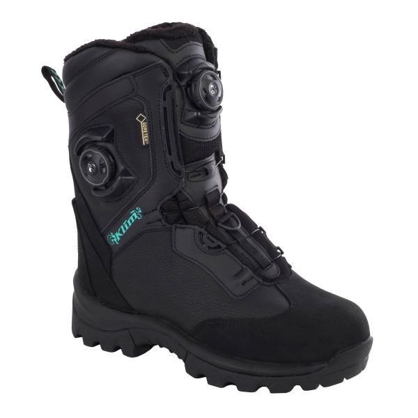 Women's Boots Klim Snow Aurora GTX BOA Black 2019 Lady Boots