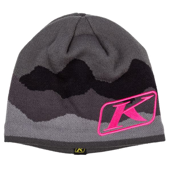 Beanies Klim Youth Beanie Castlerock Gray/Knockout Pink