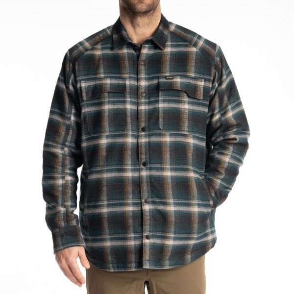 Casual T-shirts/Shirts Klim Shirt Bridger Fleece Dark Sea/Golden Brown 25