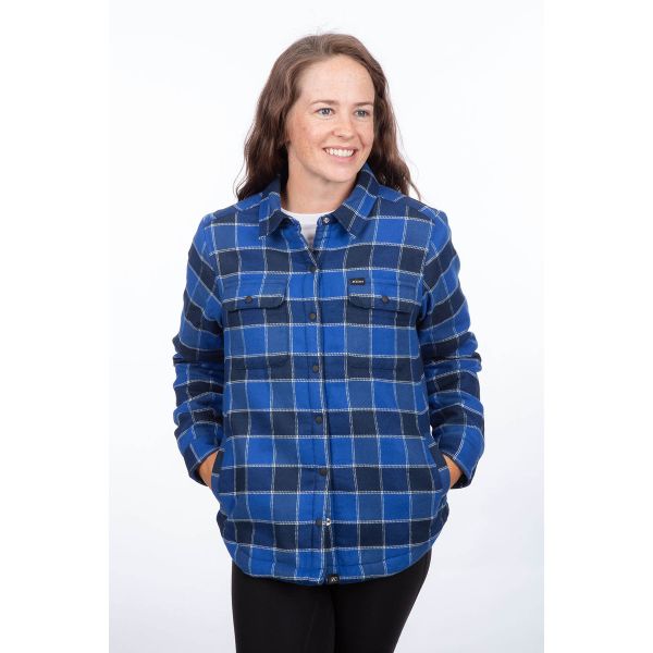 Tricouri/Camasi Casual Klim Camasa Dama Clouds Rest Fleece Lined Flannel Mazarine Blue Dress Blues 24