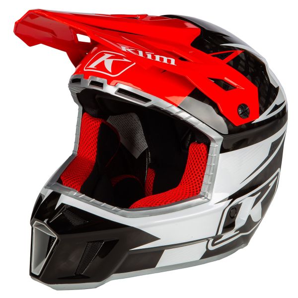 Casti Snowmobil Klim Casca Moto Enduro F3 Carbon Pro ECE XS Striker Redrock