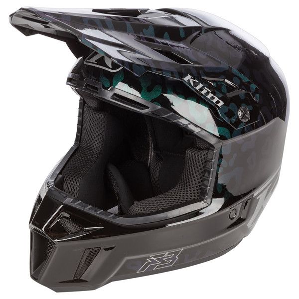 Casti Snowmobil Klim Casca Moto MX/Enduro F3 Carbon ECE Wild/Chameleon 24